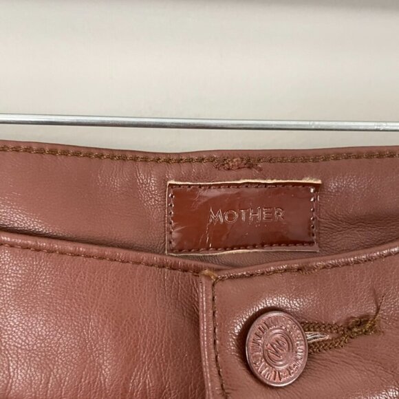 Mother The Mid Rise Dazzler Ankle Pants in Wax On Wax Off Friar Brown Size 26 - Picture 3 of 9